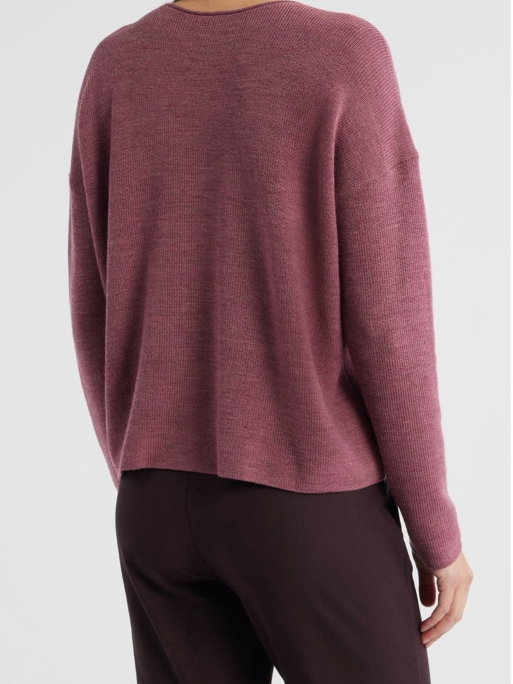 Eileen Fisher Merino Wool Sweater Crewneck Relaxed Fit Women’s Sz small - Picture 2 of 9